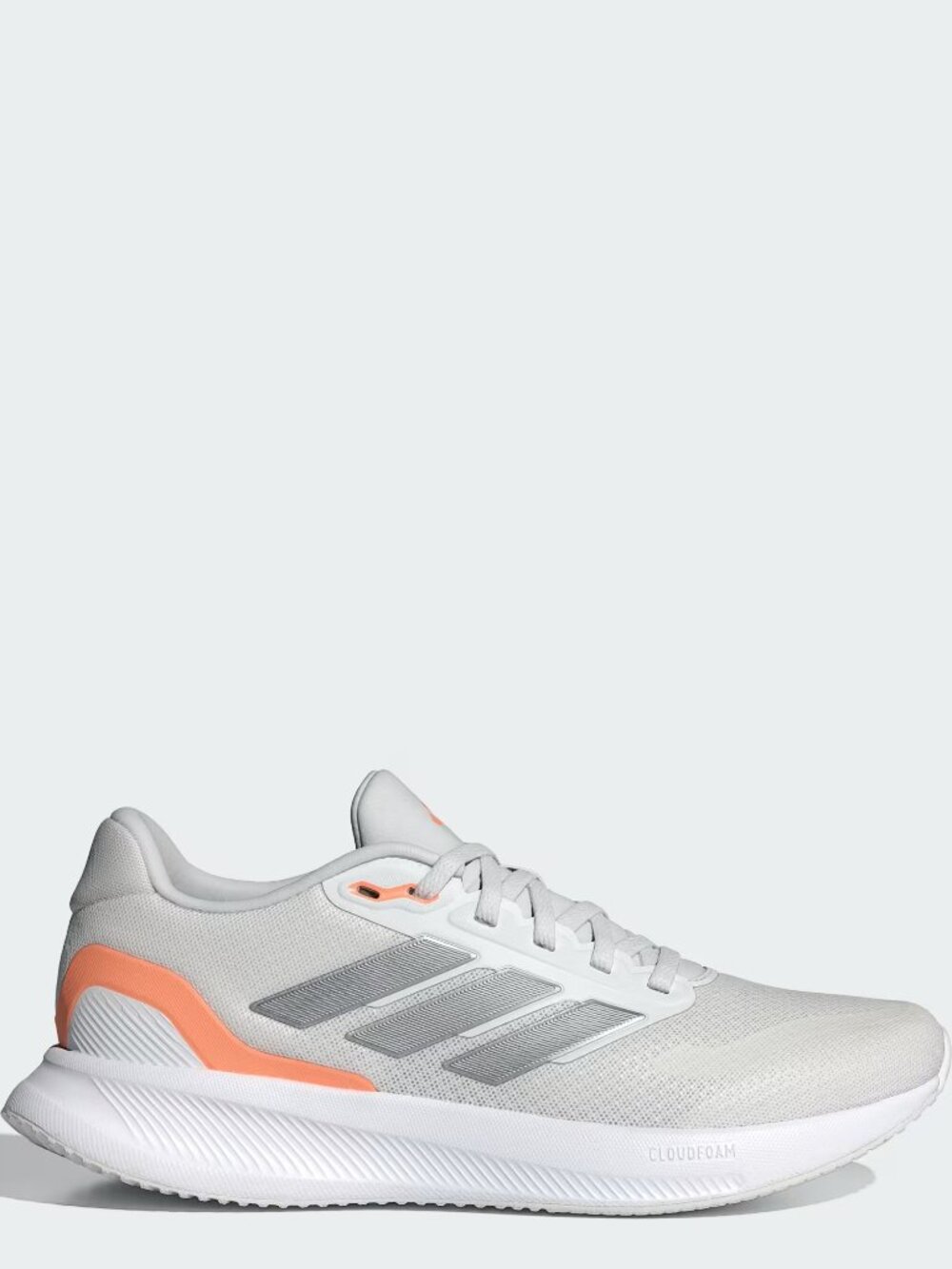 NWT Adidas Women's Runfalcon 5 'Crystal White Iron Metallic Orange' Shoes JQ9401